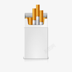 卡通白色香烟盒素材