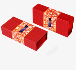营养品礼盒红盒燕窝包装高清图片