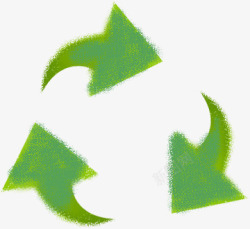 绿色环保循环箭头素材