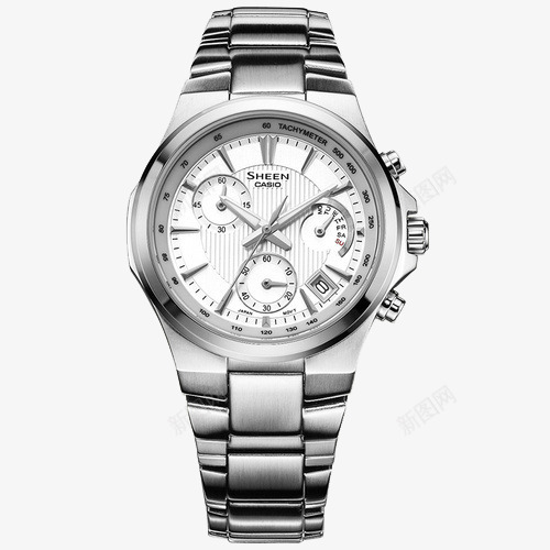 卡西欧手表SHEEN系列石英钢带女表png免抠素材_88icon https://88icon.com SHEEN 产品实物 卡西欧手表 女士手表