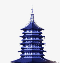中国古代建筑雷峰塔素材