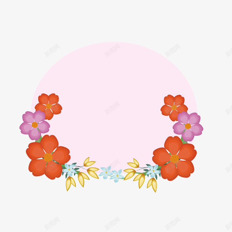 花朵浪漫边框纹理矢量图ai免抠素材_88icon https://88icon.com PNG花朵 花朵 花朵PNG 花朵边框 边框 边框花朵 矢量图