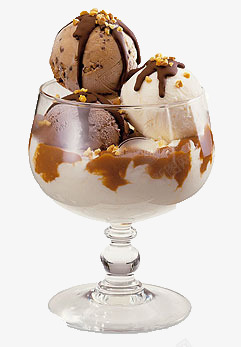 巧克力甜筒冰淇淋冷饮高清图片