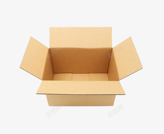 瓦楞纸箱特写png免抠素材_88icon https://88icon.com 实物 打开 瓦楞纸箱特写 盒子 空包装 纸板纸箱 褐色 递送纸盒 食品包装箱