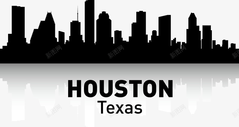 HOUSTONpng免抠素材_88icon https://88icon.com 剪影 城市 城市剪影 城市建设 大厦 房地产 插图 楼宇 都市 高楼