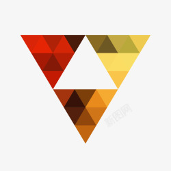 几何三角组合海报底纹素材