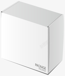 白色包装箱纸壳箱子高清图片