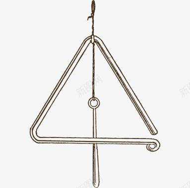 三角铁乐器图标图标