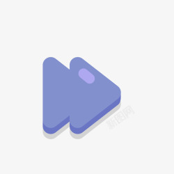 手绘快进符号矢量图素材