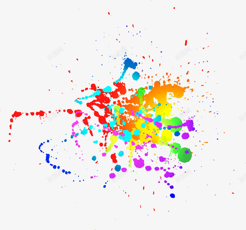 多彩颜料水彩png免抠素材_88icon https://88icon.com 多彩 梦幻 水彩 涂料 清新 绘画 美术 颜料