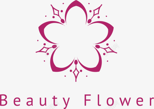 美容logo设计花朵美容logo矢量图图标图标