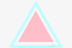 两个三角形三角形图案高清图片