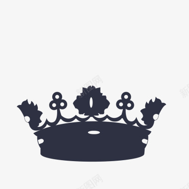 卡通手绘皇冠装饰广告图标图标