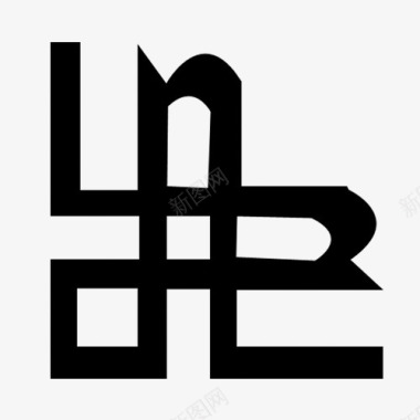 中式黑色中国风传统角花图标图标