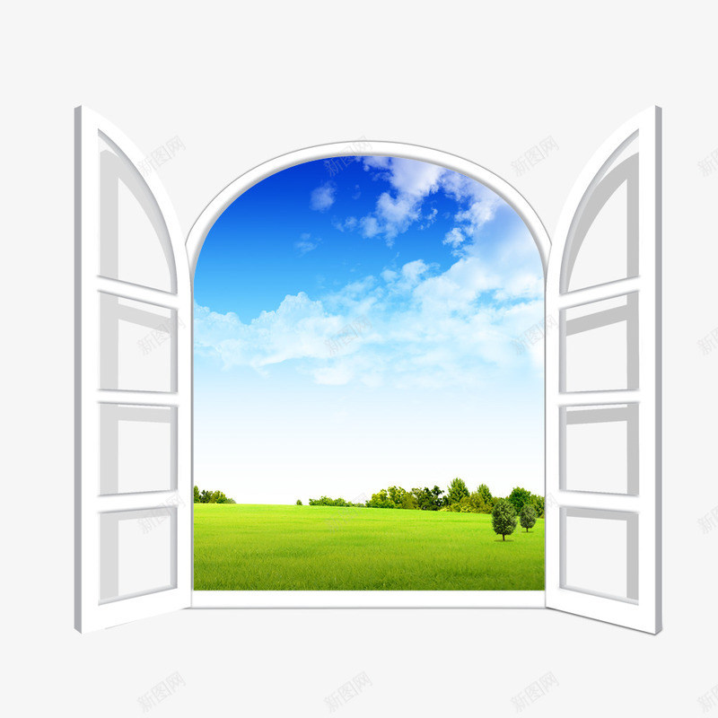 白色窗户窗景psd免抠素材_88icon https://88icon.com 室内设计 白色 窗户 窗户效果图 窗景