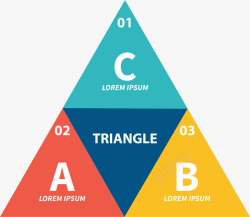 三角结构手绘三角形PPT矢量图高清图片