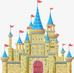 蓝顶城堡梦幻城堡高清图片