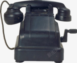 手摇电话旧式的电话高清图片