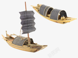 复古小木船素材