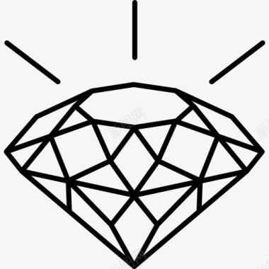 豪华钻石图标图标