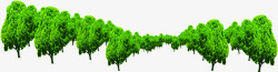 创意绿色森林效果图素材