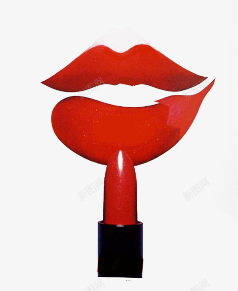 嘴唇和口红png免抠素材_88icon https://88icon.com 化妆品 彩妆 时尚 红唇 红色