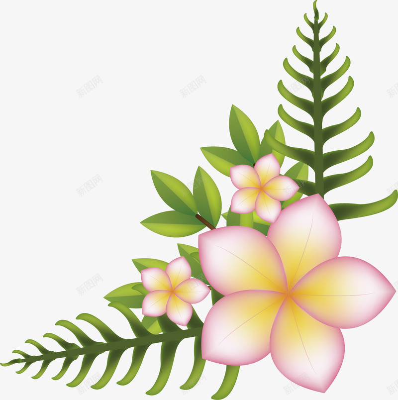 浪漫花朵直角边框png免抠素材_88icon https://88icon.com 小白花 直角边框 矢量png 紫色花边 紫边花朵 花朵边框