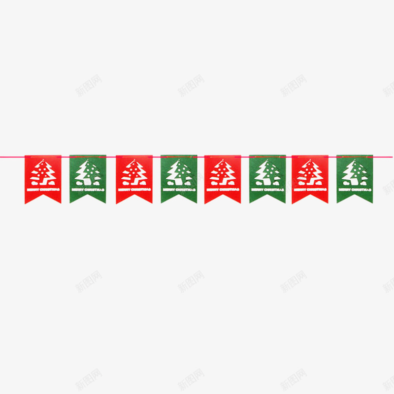 圣诞彩旗帜png免抠素材_88icon https://88icon.com 剪纸 圣诞 小灯串 悬浮 节日 装饰