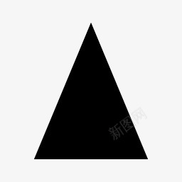 黑色水泥图片图片形状三角形等腰黑色默认图标图标
