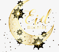 月亮Eid古尔邦节矢量图高清图片