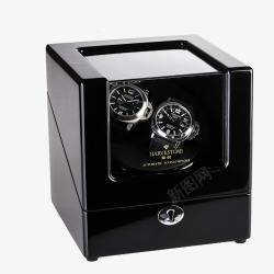 手表盒时尚黑色摇表器高清图片