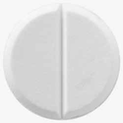 圆形白色的药片素材