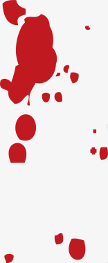 喷溅血迹笔刷点状血液图标图标