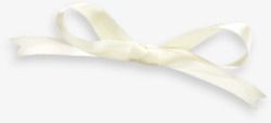 白色蝴蝶结白色飘带白色丝带素素材