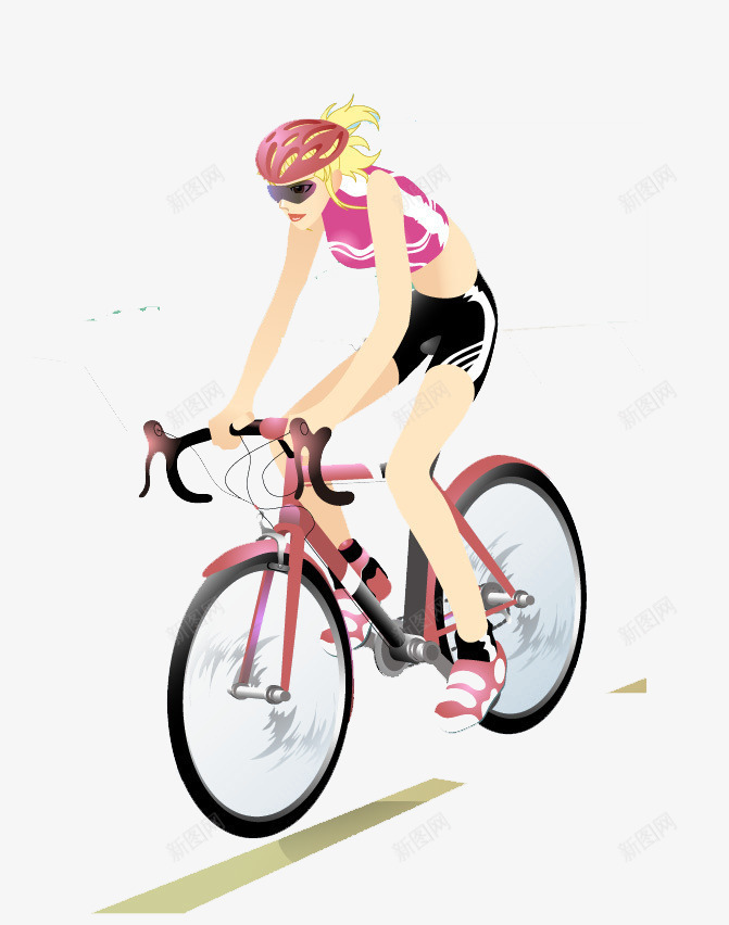 骑自行车的时尚美女png免抠素材_88icon https://88icon.com 元素 卡通 比赛 竞技 美女 骑车