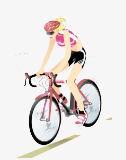 骑自行车美女骑自行车的时尚美女高清图片