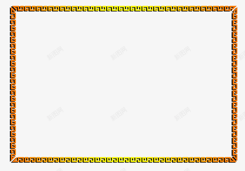 金色卡通中国风边框png免抠素材_88icon https://88icon.com 中国风 免抠图 卡通边框 效果图 装饰图 装饰画 边框