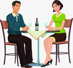 男女对话约会的男女高清图片