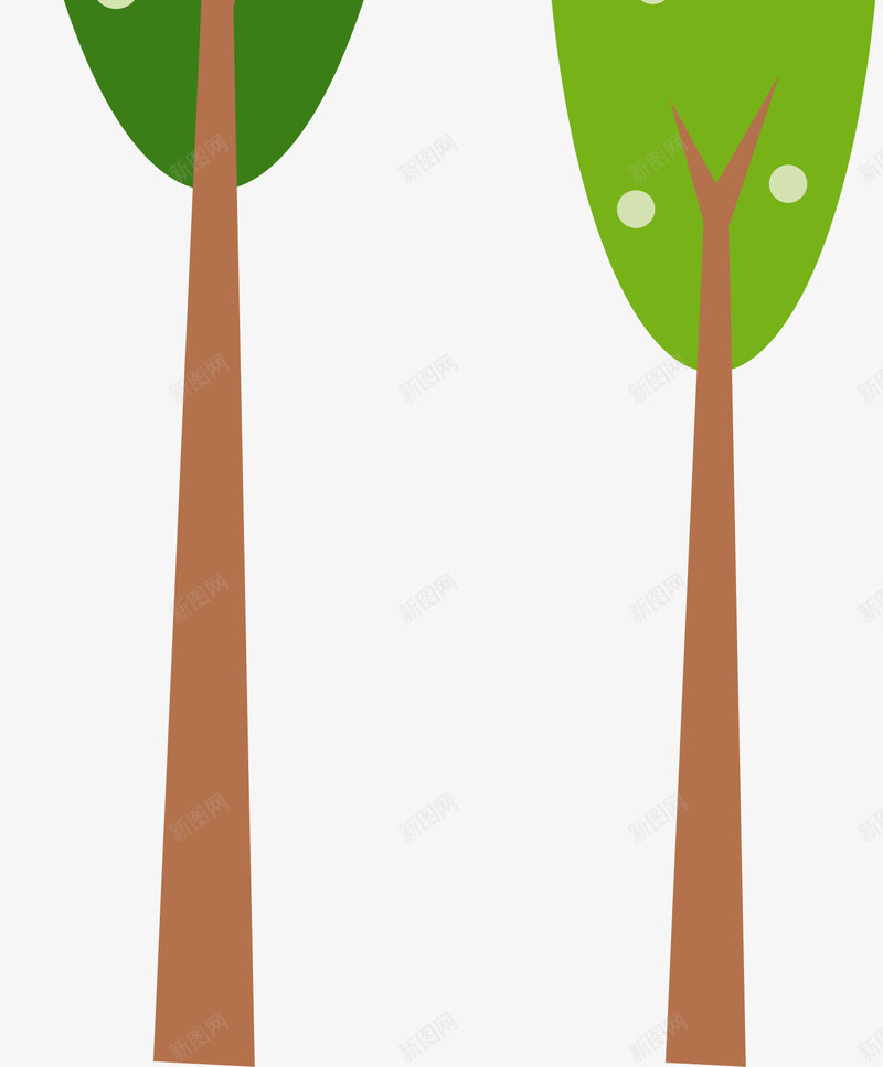 抽象绿树png免抠素材_88icon https://88icon.com AI 卡通 圆点 大树 手绘 抽象 树木 线条 绿树 绿色