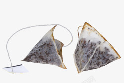 白色三角袋泡茶湿茶包素材