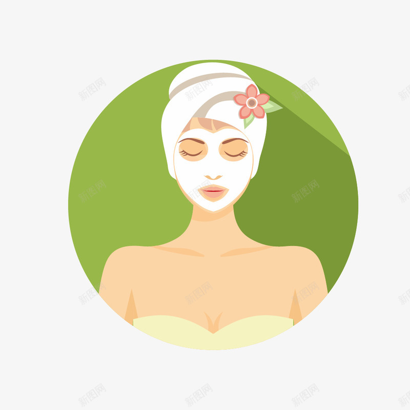 健康女性皮肤管理矢量图eps免抠素材_88icon https://88icon.com 健康 女性 皮肤管理 美容 矢量图