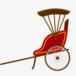 古代车轮设计古代黄包车高清图片