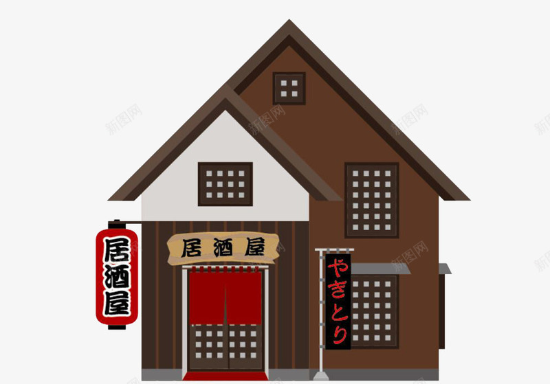 日本居酒屋手绘建筑png免抠素材_88icon https://88icon.com 居酒屋 建筑 手绘 日式居酒屋 日本