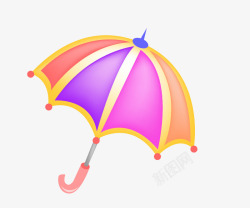 可爱粉色浪漫小雨伞素材