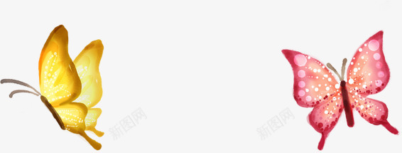 蝴蝶水彩画无框画png免抠素材_88icon https://88icon.com 水彩画 素材 蝴蝶