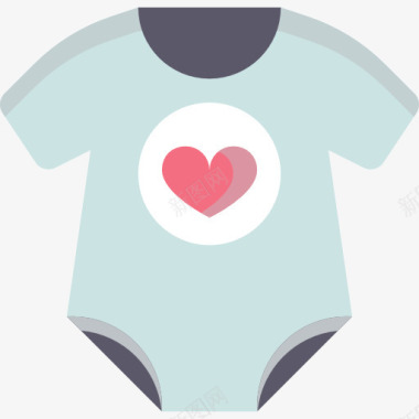 时尚剪贴画素材婴儿的衣服图标图标