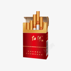 红河运香烟盒素材