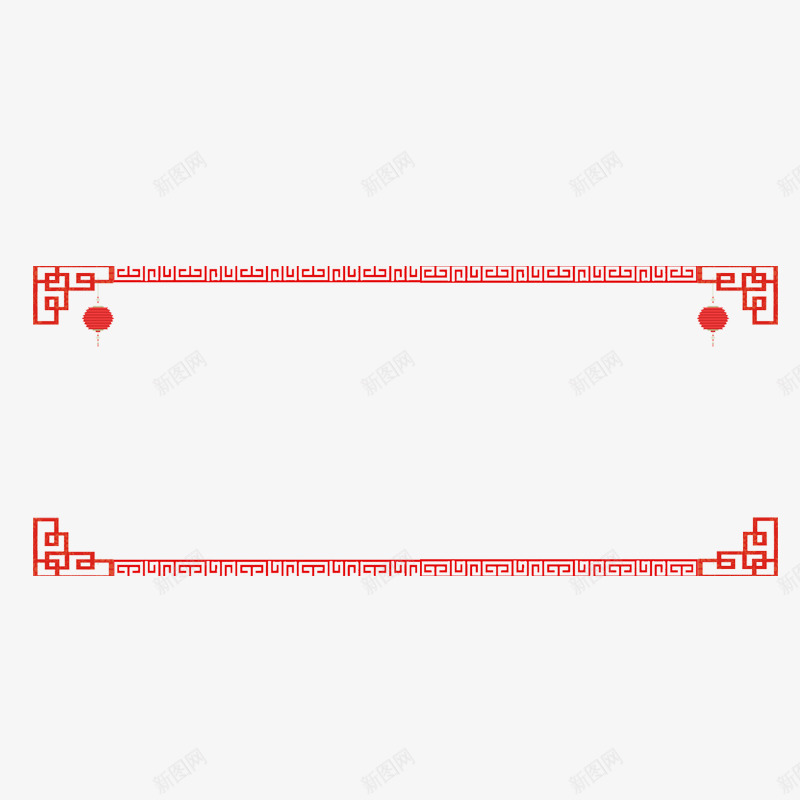 红色灯笼边框节日元素psd免抠素材_88icon https://88icon.com 喜庆 平面 庆祝 灯笼 红色 节日 设计 边框