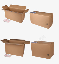 快递包装盒纸盒子素材