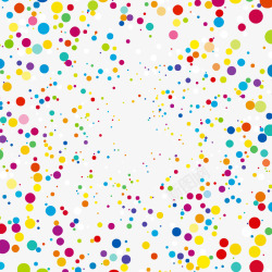 炫彩圆点素材炫彩斑点矢量图高清图片